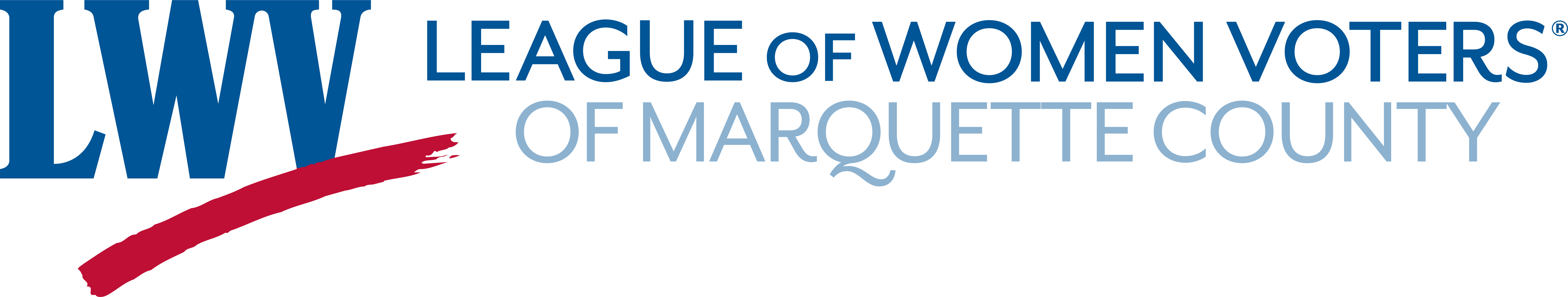 Logo for League of Women Voters of Marquette County